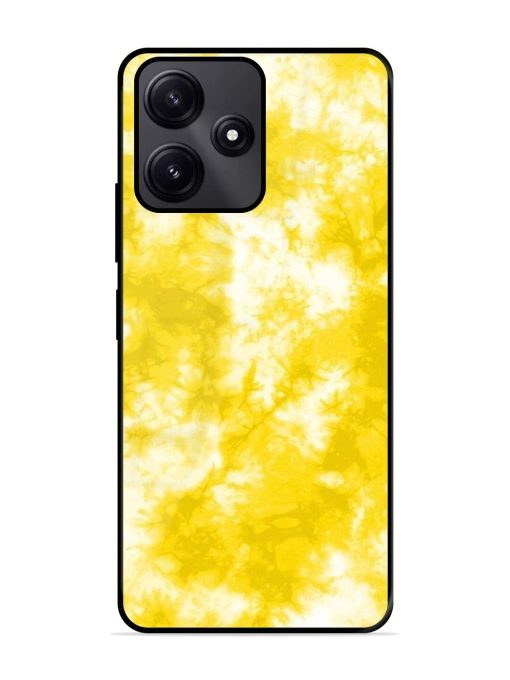 Golden Tie-Dye Twirl Glossy Soft Edge Case for Poco M6 Pro (5G) Chachhi