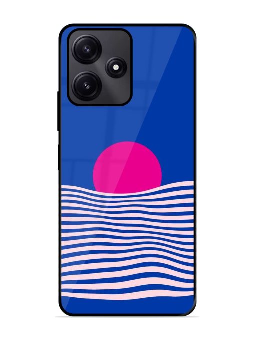 Pink Sunset Over Blue Waves Glossy Soft Edge Case for Poco M6 Pro (5G) Chachhi