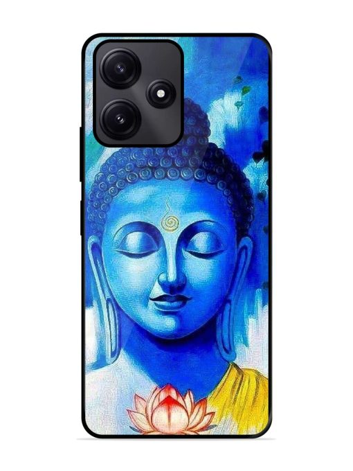 Serene Buddha With Lotus Glossy Soft Edge Case for Poco M6 Pro (5G) Chachhi