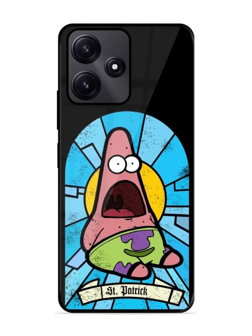 St. Patrick'S Day Stained Glass Patrick Star Glossy Soft Edge Case for Poco M6 Pro (5G) Chachhi