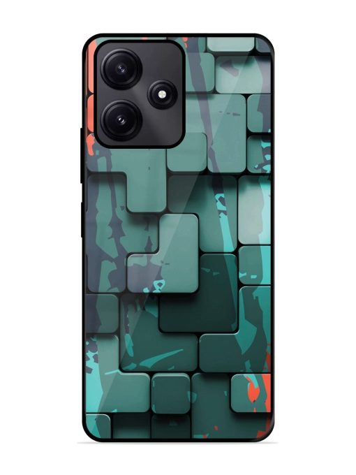 Abstract Geometric Mosaic Glossy Soft Edge Case for Poco M6 Pro (5G) Chachhi