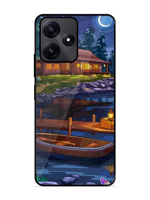 Moonlit Serenity Glossy Soft Edge Case for Poco M6 Pro (5G) Chachhi