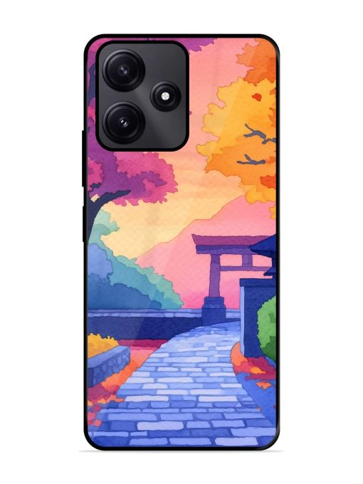 Autumnal Serenity Glossy Soft Edge Case for Poco M6 Pro (5G) Chachhi