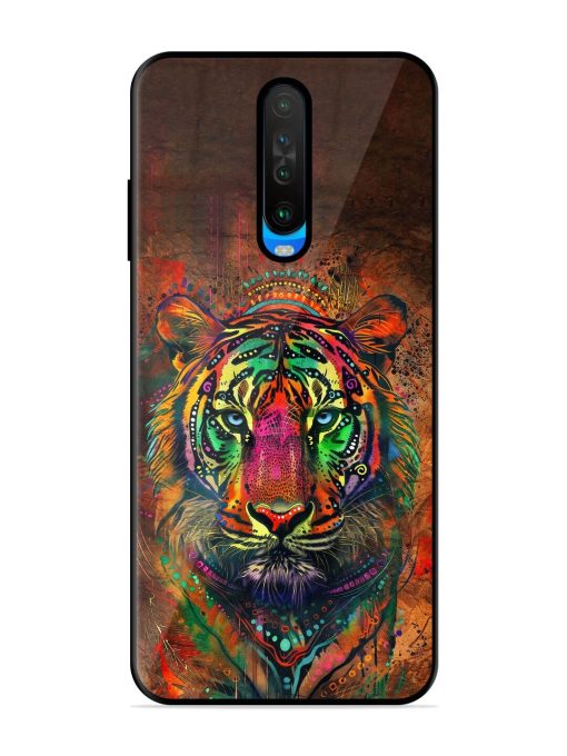 Cosmic Tiger Glossy Soft Edge Case for Poco X2