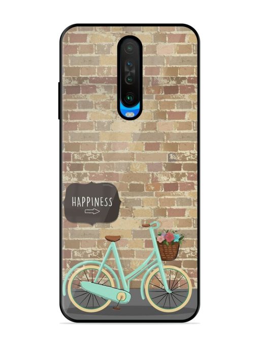 Pedaling Towards Happiness Glossy Soft Edge Case for Poco X2