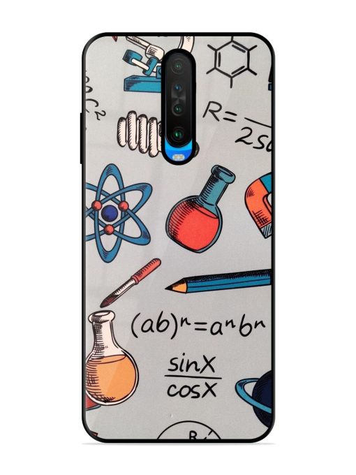 Science Doodle Glossy Soft Edge Case for Poco X2