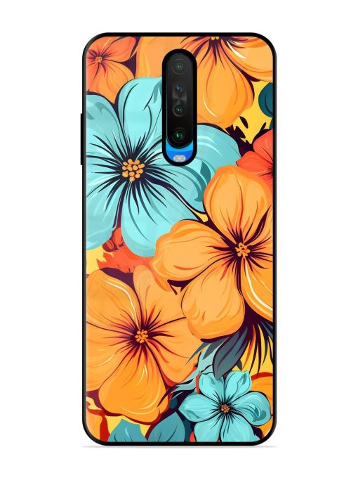 Tropical Bloom Glossy Soft Edge Case for Poco X2