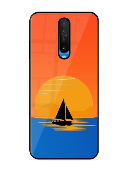 Sunset Sail Glossy Soft Edge Case for Poco X2