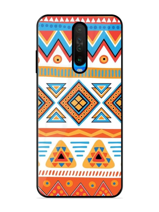 Vibrant Tribal Pattern Glossy Soft Edge Case for Poco X2