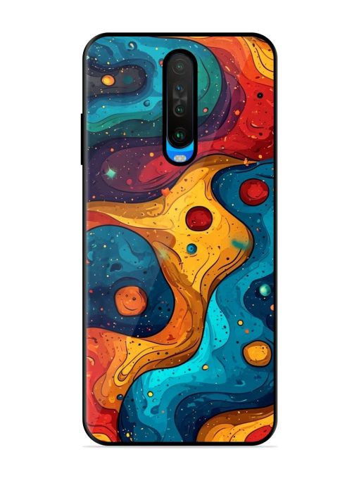 Cosmic Swirl Glossy Soft Edge Case for Poco X2