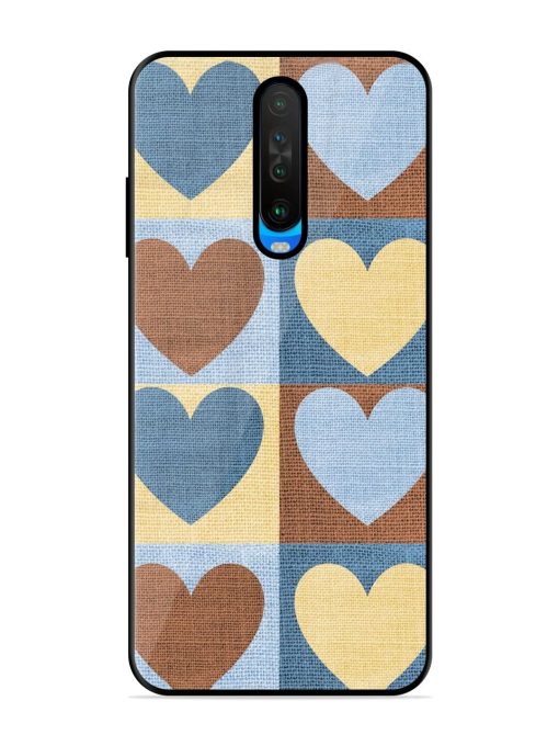 Hearts On Canvas Glossy Soft Edge Case for Poco X2