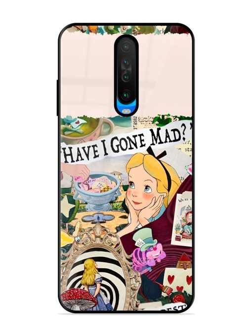 Mad Hatter'S Collage Glossy Soft Edge Case for Poco X2