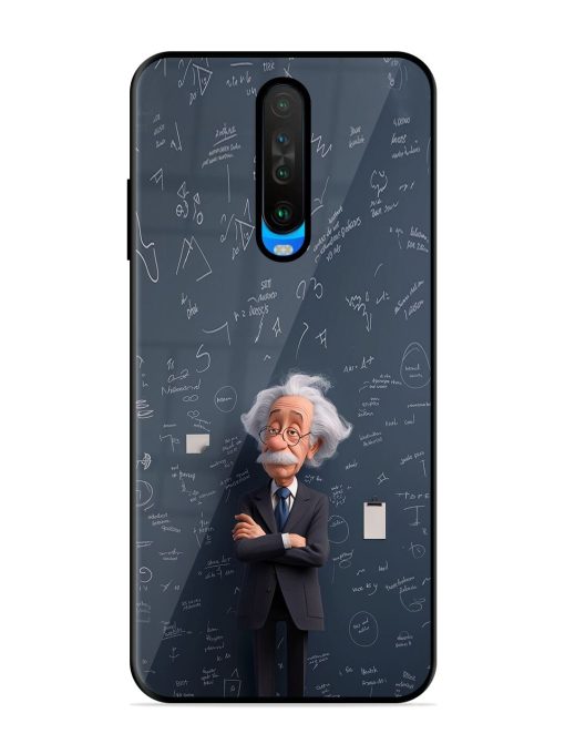 Albert Einstein Glossy Soft Edge Case for Poco X2