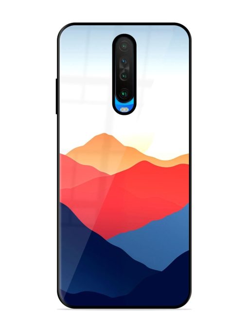 Sunset Peaks Glossy Soft Edge Case for Poco X2