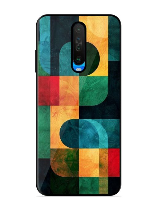 Geometric Harmony Glossy Soft Edge Case for Poco X2