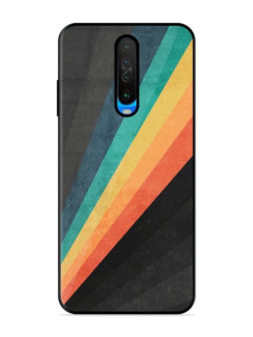 Retro Spectrum Glossy Soft Edge Case for Poco X2