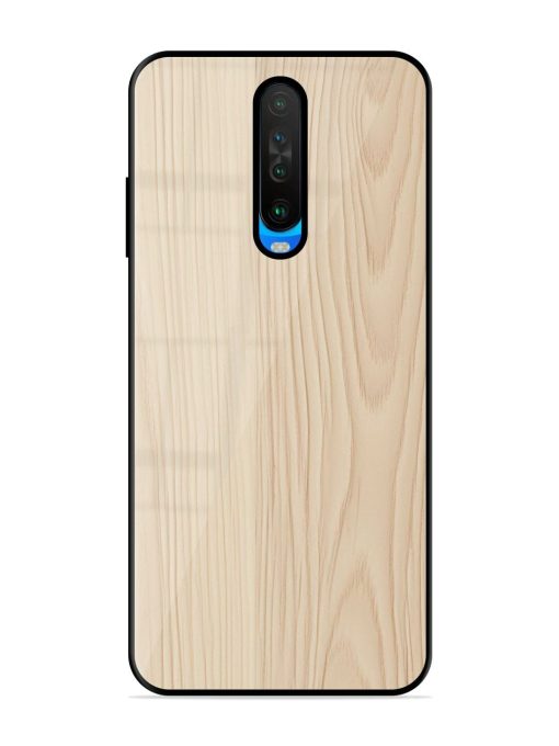 Textured Timber Glossy Soft Edge Case for Poco X2