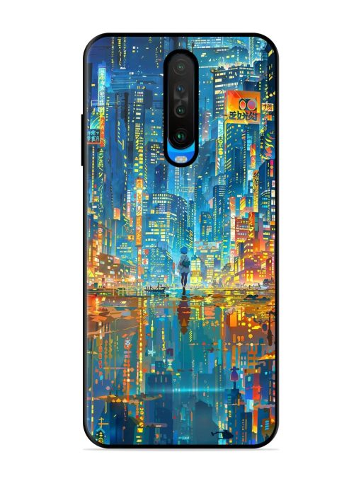 Neon Metropolis Glossy Soft Edge Case for Poco X2