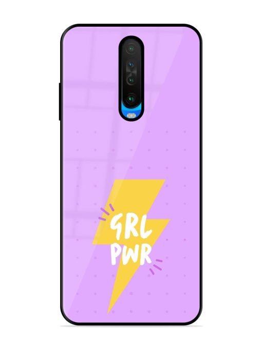 Girl Power Spark Glossy Soft Edge Case for Poco X2