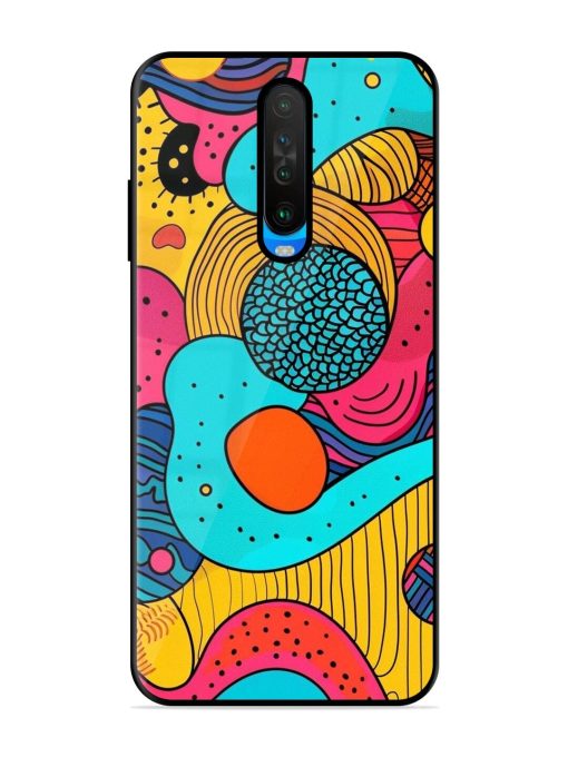 Psychedelic Patterns Glossy Soft Edge Case for Poco X2