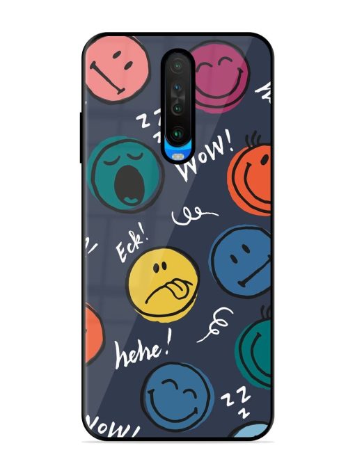 Emoticon Parade Glossy Soft Edge Case for Poco X2