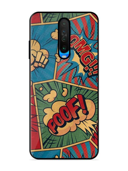 Comic Book Chaos Glossy Soft Edge Case for Poco X2