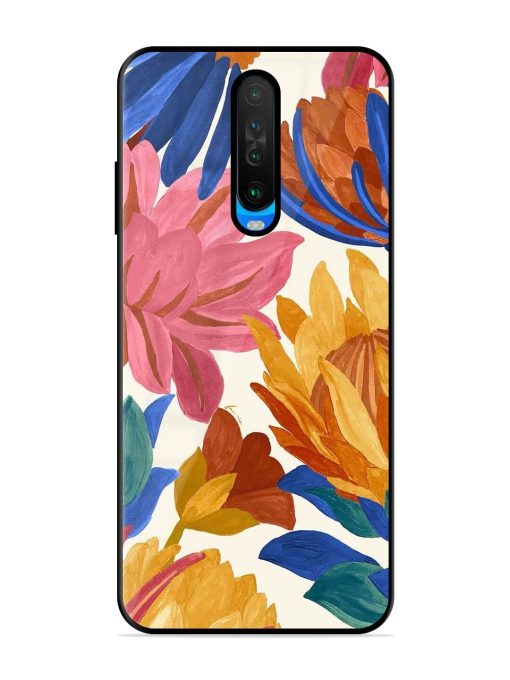 Blooming Tapestry Glossy Soft Edge Case for Poco X2