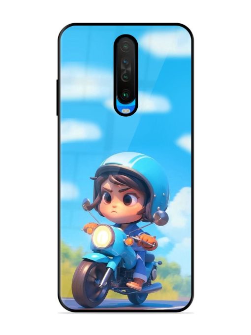 Little Rider Glossy Soft Edge Case for Poco X2