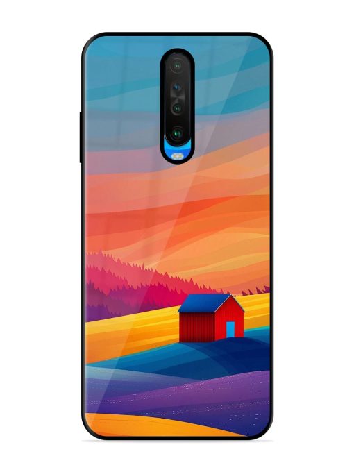 Sunset Solitude Glossy Soft Edge Case for Poco X2