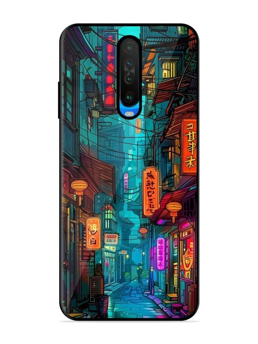 Neon Nightscape Glossy Soft Edge Case for Poco X2