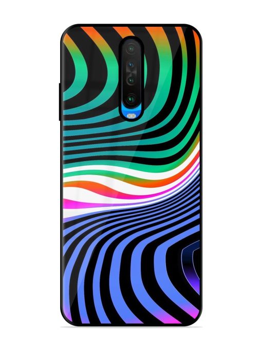 Psychedelic Waves Glossy Soft Edge Case for Poco X2