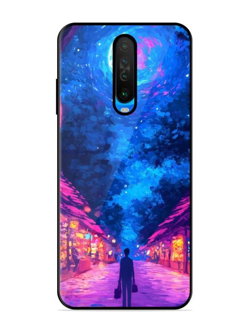 Neon Nightscape Glossy Soft Edge Case for Poco X2