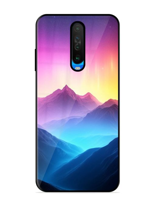 Cosmic Mountains Glossy Soft Edge Case for Poco X2