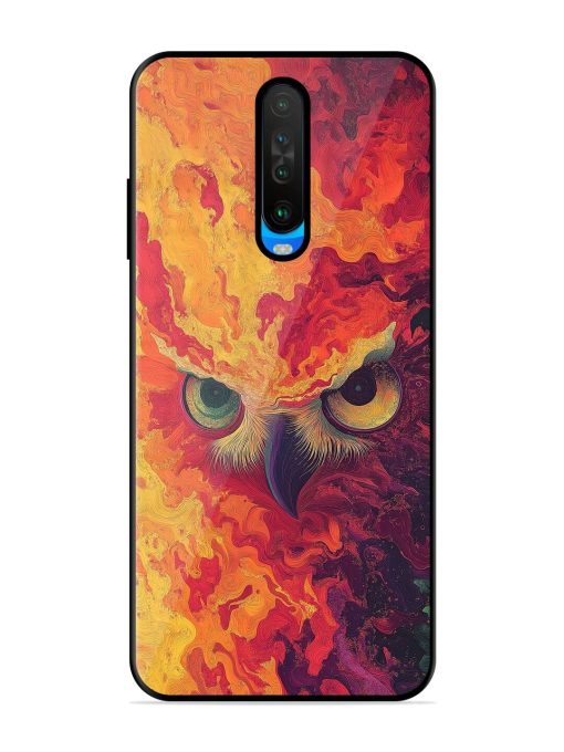 Fiery Owl Glossy Soft Edge Case for Poco X2