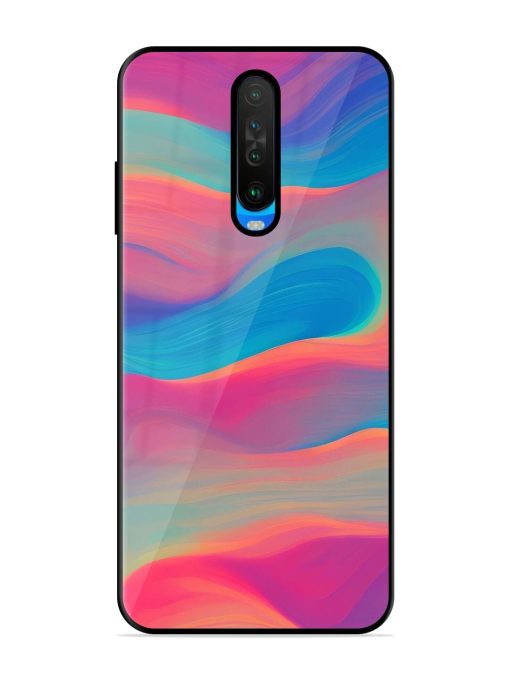 Wavy Wonder Glossy Soft Edge Case for Poco X2