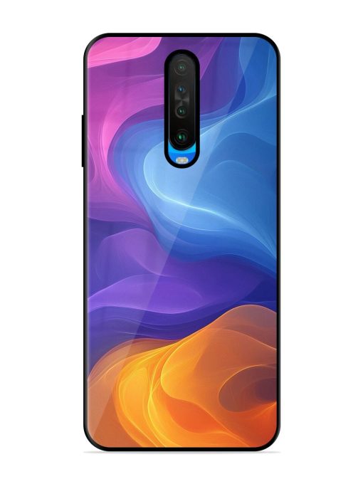 Cosmic Currents Glossy Soft Edge Case for Poco X2