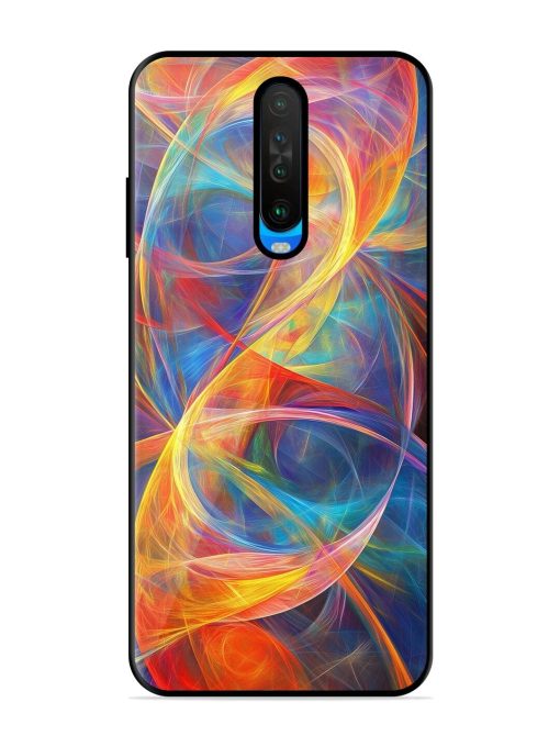 Cosmic Currents Glossy Soft Edge Case for Poco X2