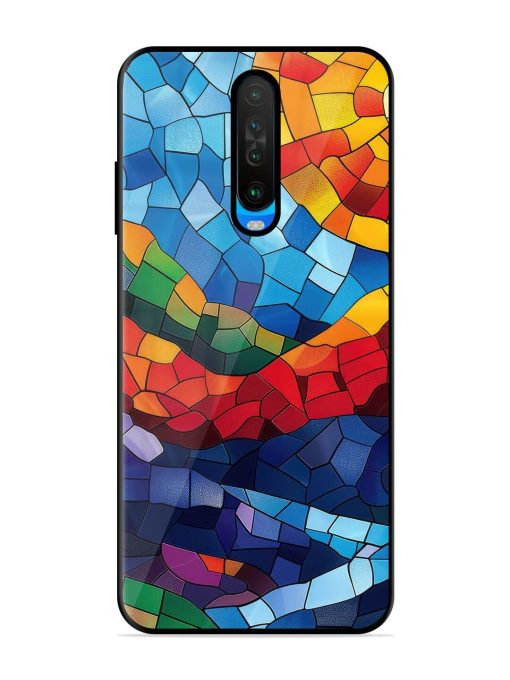 Mosaic Sunset Glossy Soft Edge Case for Poco X2