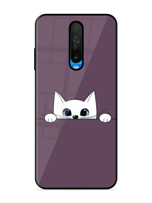 Peek-A-Boo Kitty Glossy Soft Edge Case for Poco X2