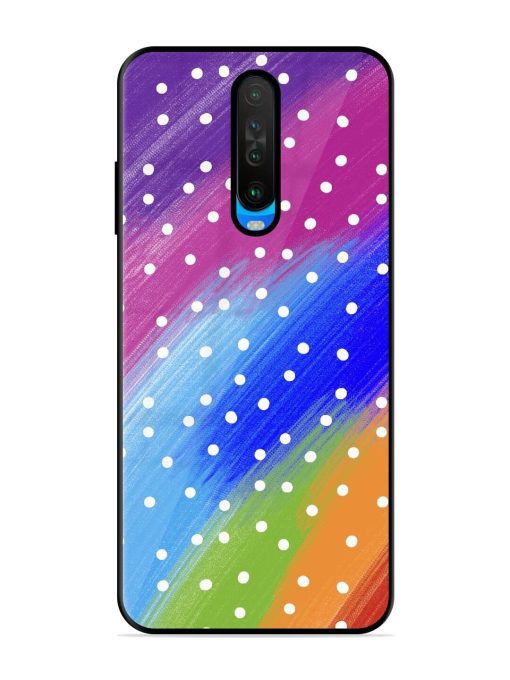 Rainbow Polka Dot Dream Glossy Soft Edge Case for Poco X2