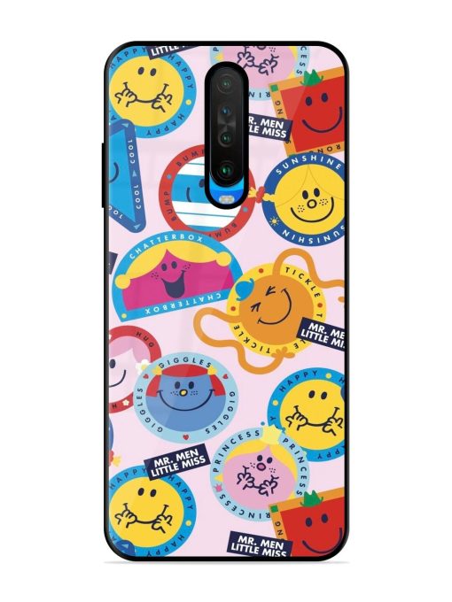 Whimsical Mr. Men & Little Miss Glossy Soft Edge Case for Poco X2