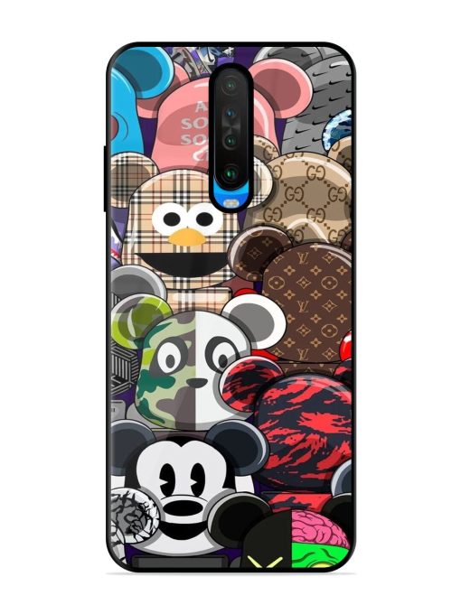 Streetwear Bearbrick Extravaganza Glossy Soft Edge Case for Poco X2