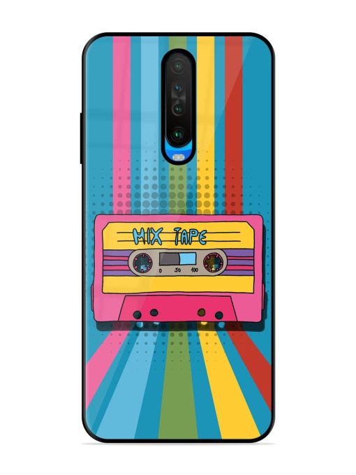 Retro Cassette Tapes Glossy Soft Edge Case for Poco X2