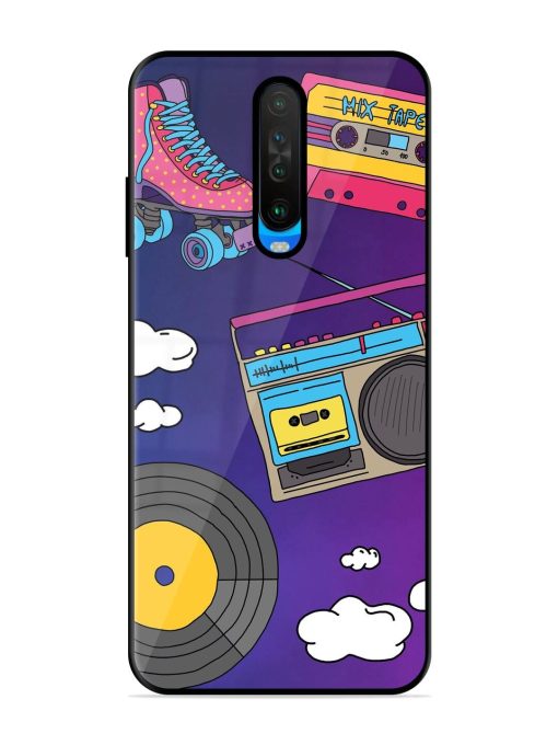 Retro Vibes Glossy Soft Edge Case for Poco X2