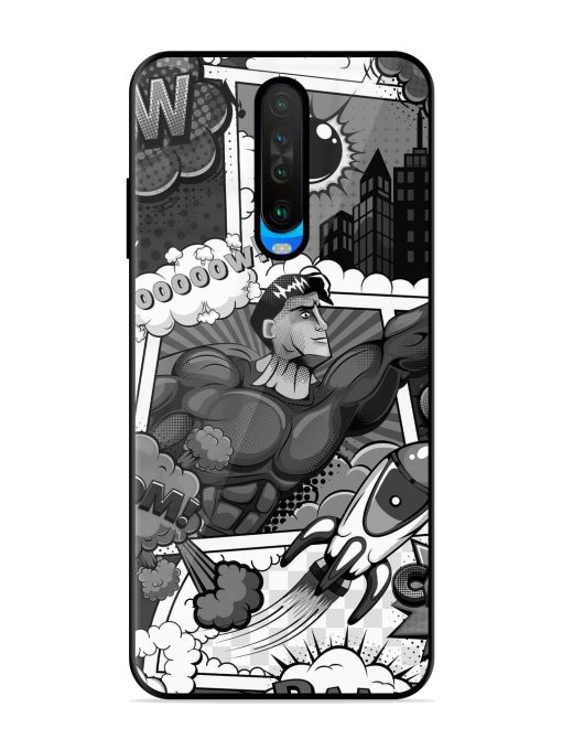 Comic Book Chaos Glossy Soft Edge Case for Poco X2