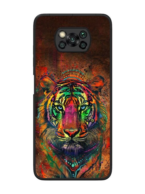 Cosmic Tiger Glossy Soft Edge Case for Poco X3 Chachhi