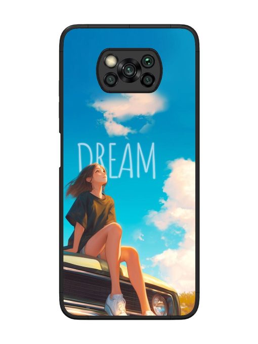 Girly Dream Art Glossy Soft Edge Case for Poco X3 Chachhi