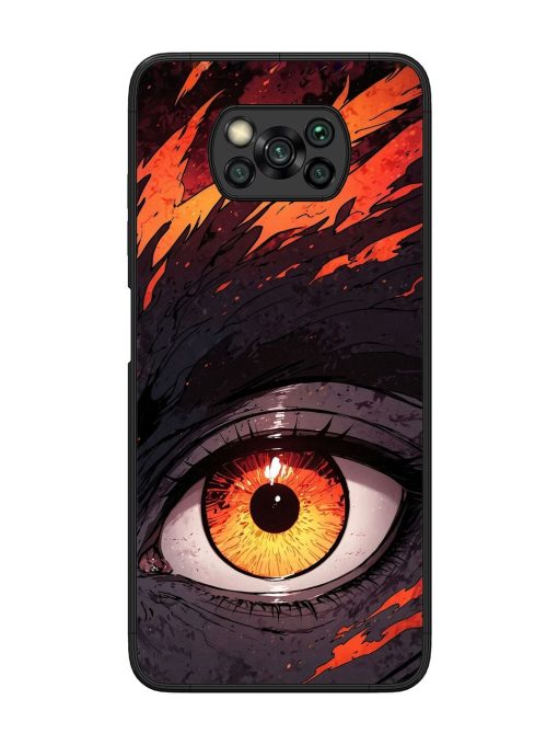 Inferno Gaze Glossy Soft Edge Case for Poco X3 Chachhi