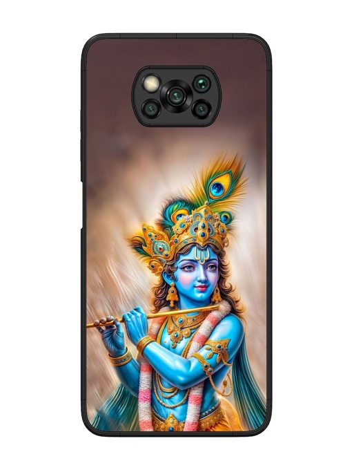 Divine Krishna Glossy Soft Edge Case for Poco X3 Chachhi