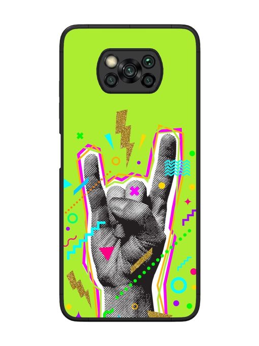 Neon Rock Glossy Soft Edge Case for Poco X3 Chachhi